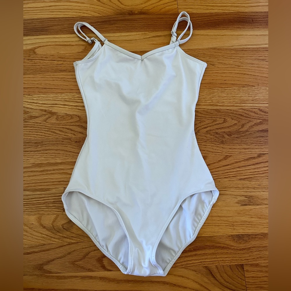 Capezio White Camisole Leotard